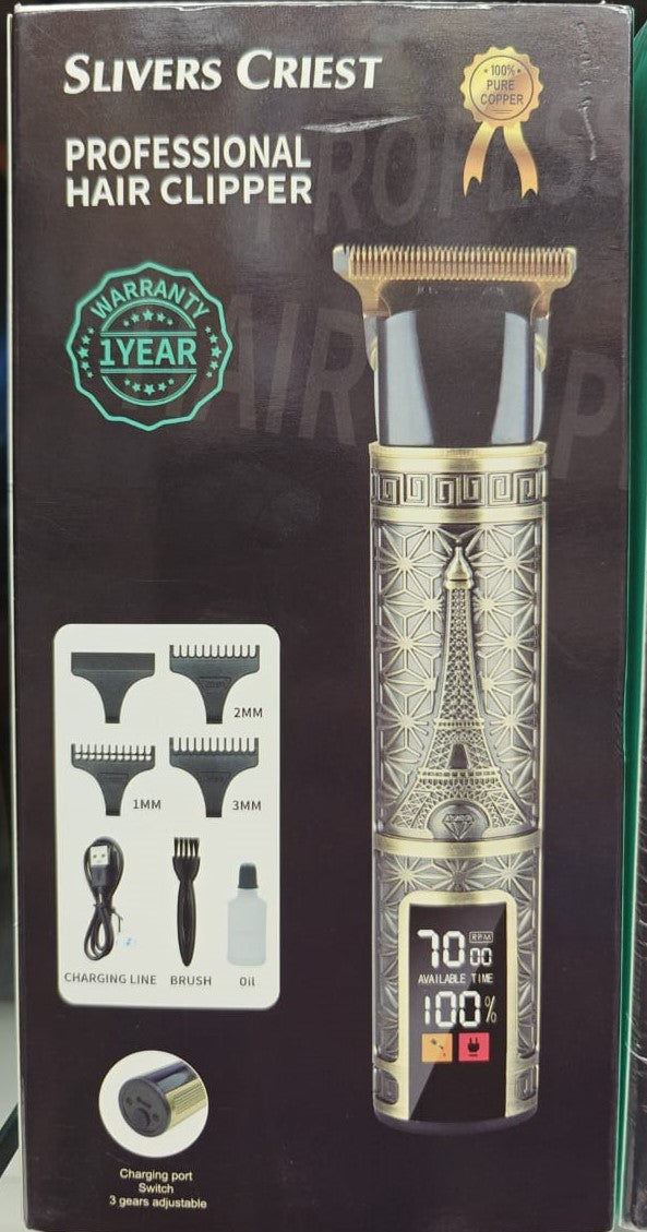 Slivers Criest Professional Hair Clipper - Powerful, Precise, & Durable