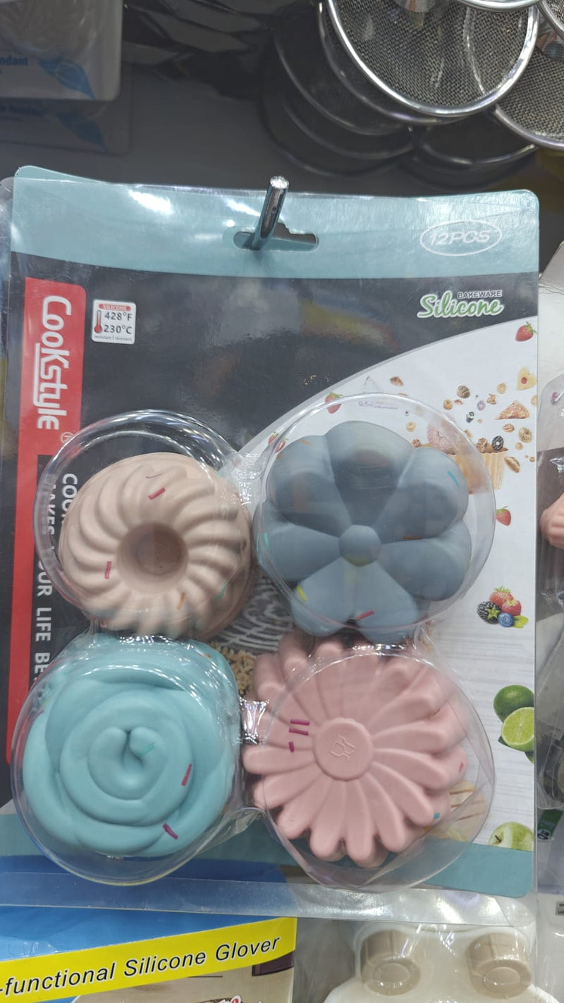 Colorful Silicone Cupcake Mold Set: Bake Perfect Mini Treats