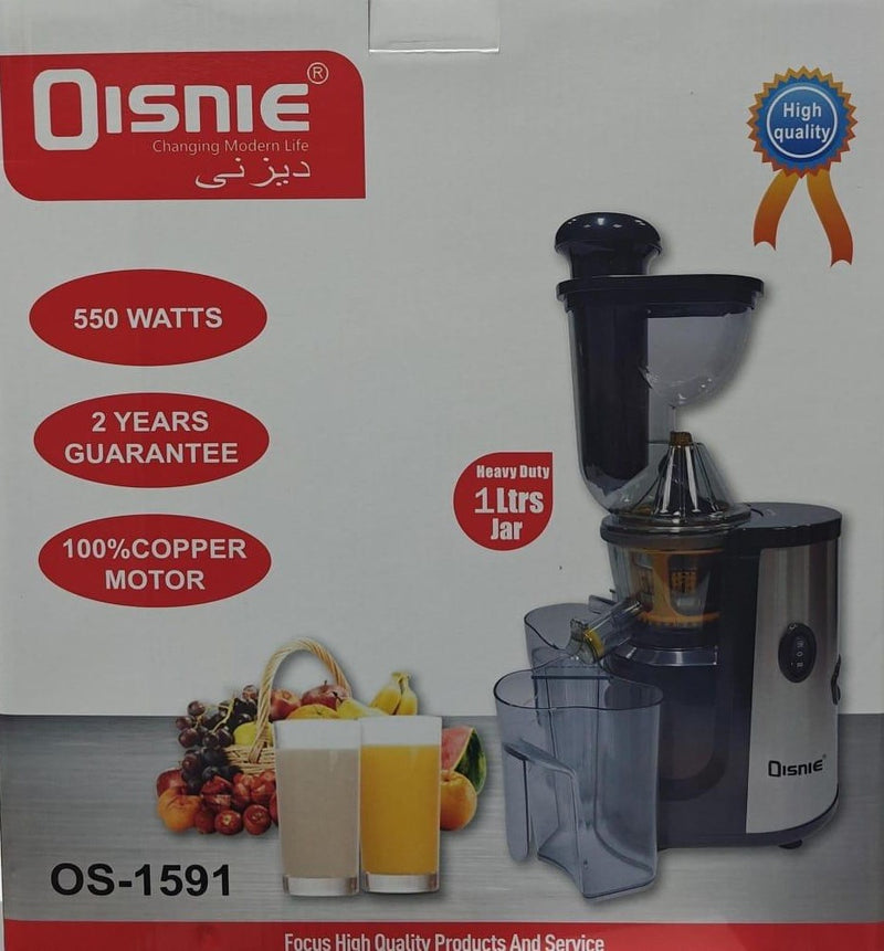 Powerful 550W Slow Juicer with 1L Jar - Disnie