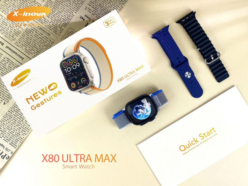 New X80 Ultra Smartwatch with Gesture Control - Sleek Design & Advanced Features