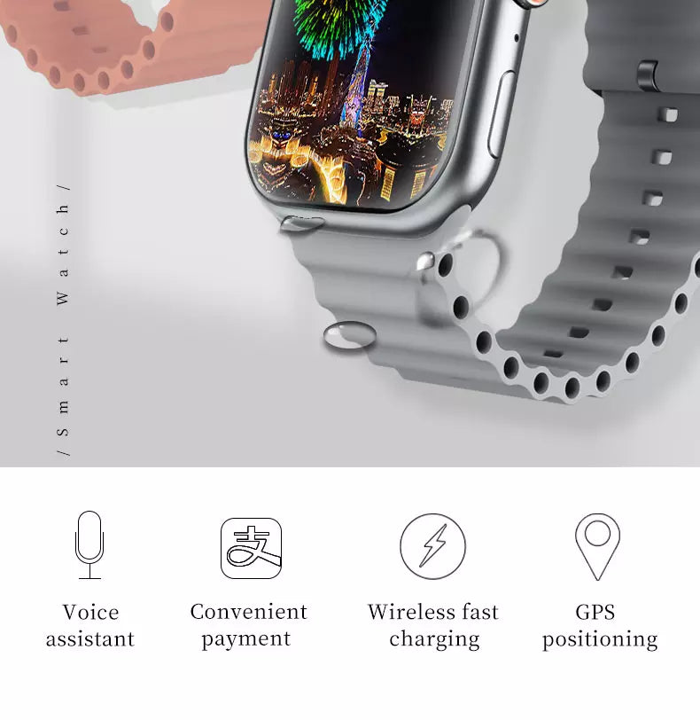 MX12 Mini ULTRA 2 Kids Smartwatch with Multi-Color Bands and Wireless Charging - Stay Connected & Safe