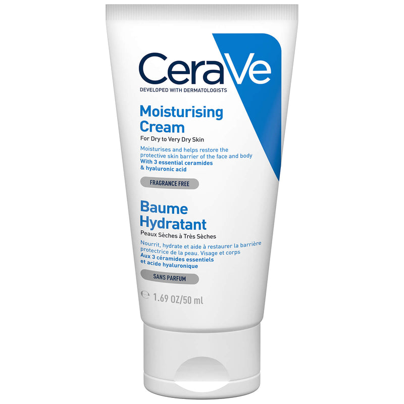 CeraVe Moisturizing Cream for Dry to Very Dry Skin | Rich Hydrating Formula with Ceramides | 1.69oz / 50ml