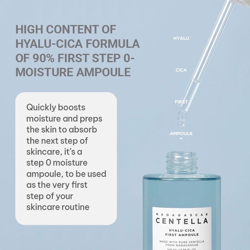 SKIN1004 Hyalu-Cica First Ampoule | Hydrating & Soothing Serum with Hyaluronic Acid & Cica | 100ml / 3.38 fl. oz.