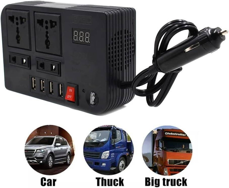 300W Car Power Inverter - Convert DC to AC Power on the Go