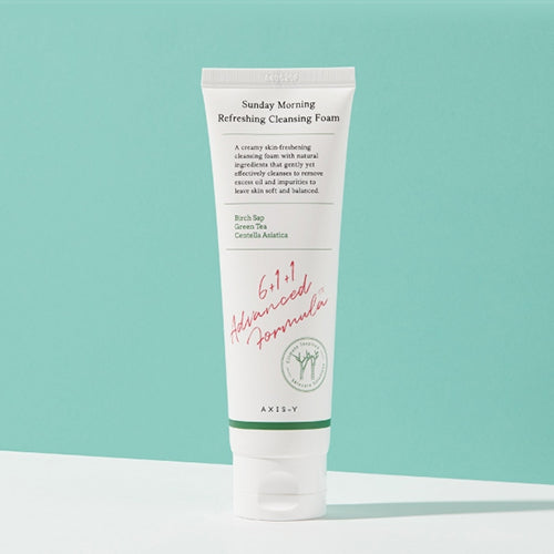 AXIS-Y Sunday Morning Refreshing Cleansing Foam | Gentle Hydrating Cleanser for Radiant & Clear Skin