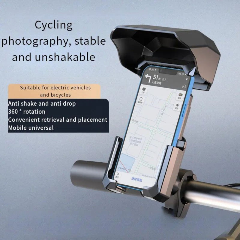 C331 Bicycle Phone Holder Material: PC+ABS Auto Extending clip