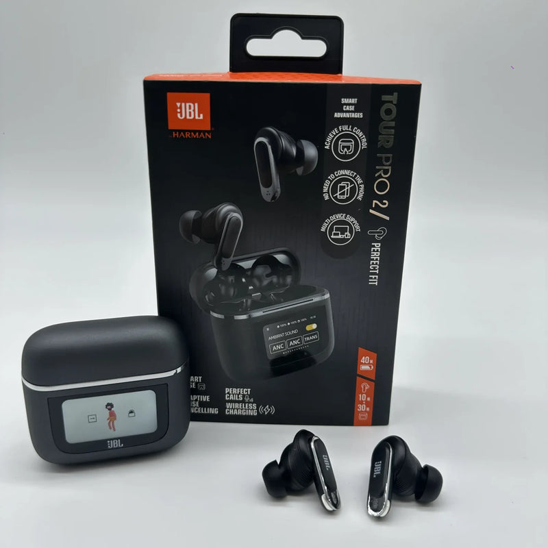 JBL Tour Pro 2 - Premium True Wireless Earbuds with Smart Case & LED Display