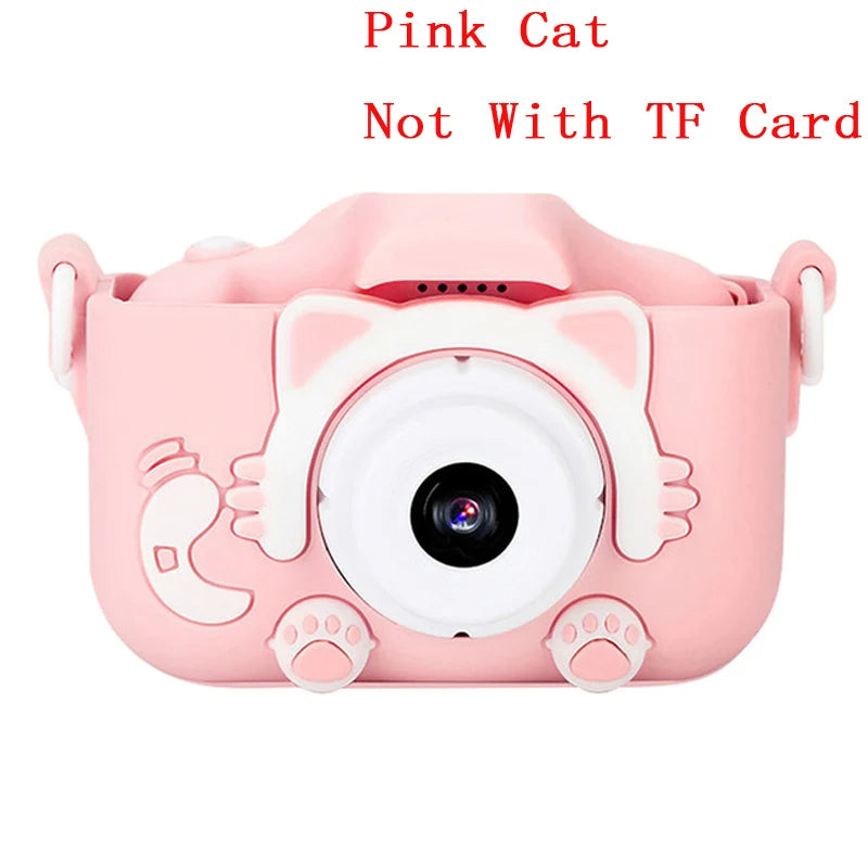 Cartoon Mini Camera Educational Toys For Children 2 Inch HD Screen Digital Camera Video Recorder Camcorder Toys For Kids Girls