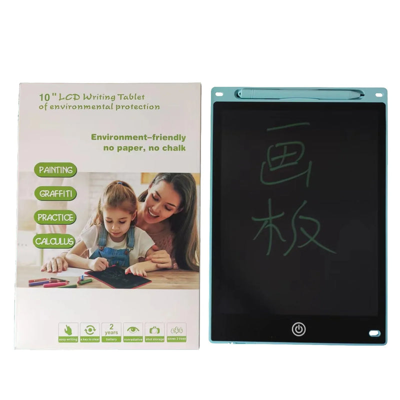 Monochrome 10 Inch Children'S Drawing Board, Lcd Writing Board, Lcd Electronic Writing Board, Practice Board, Graffiti Painting