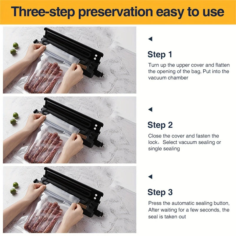 Vacuum Sealer Machine Food Vacuum Sealer For Food Saver Automatic Air Sealing System For Food Storage Dry