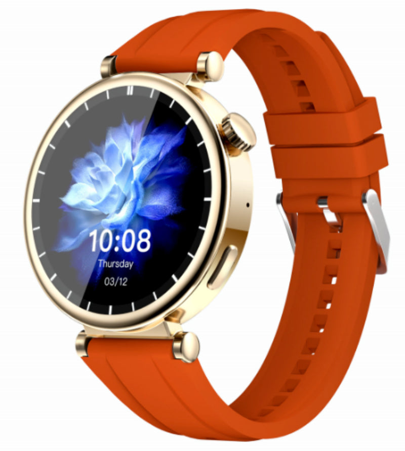 Ladies smartwatch ws-520 1.28 inch amoled round screen sport health wristwatch for female