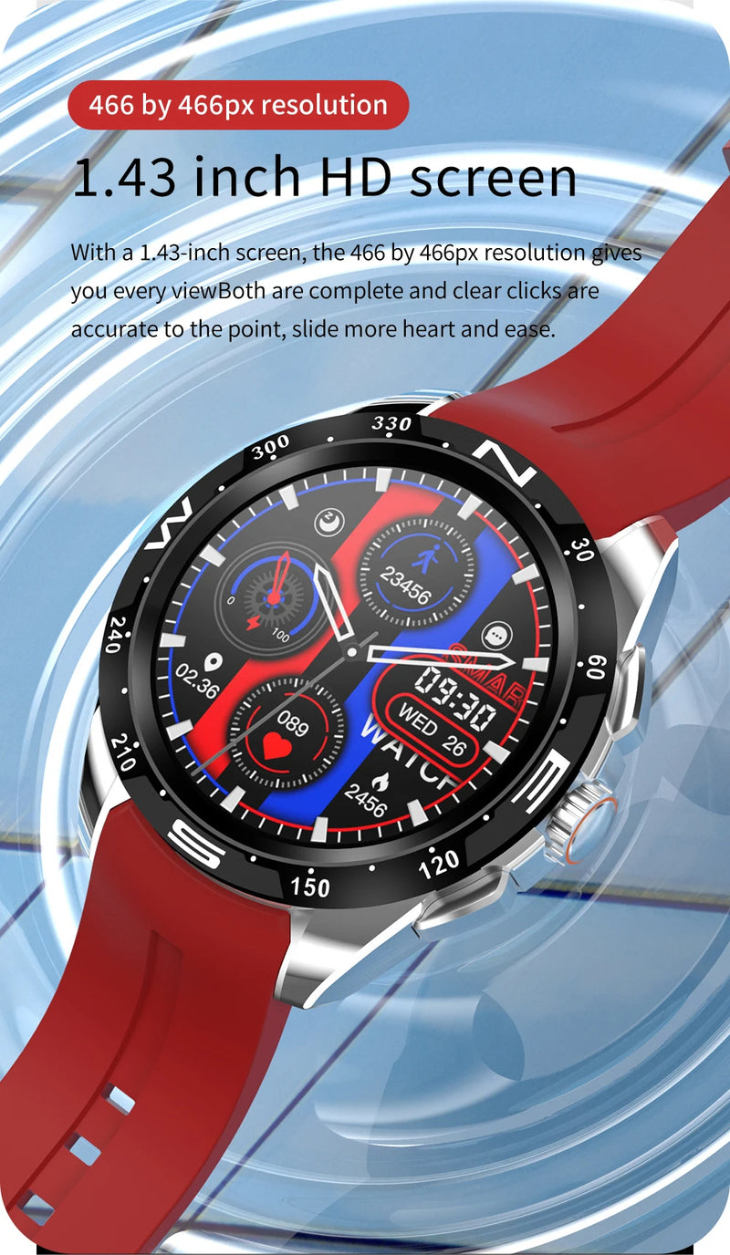 47mm Ultra Long Standby Watch - Exceptional Battery Life & Modern Design