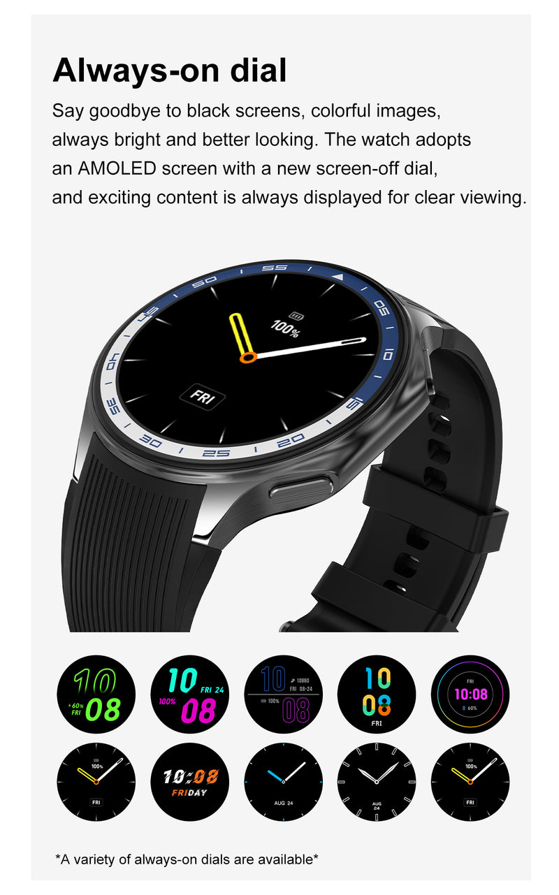 DT Watch X Smart Watch with 1.43" AMOLED Screen