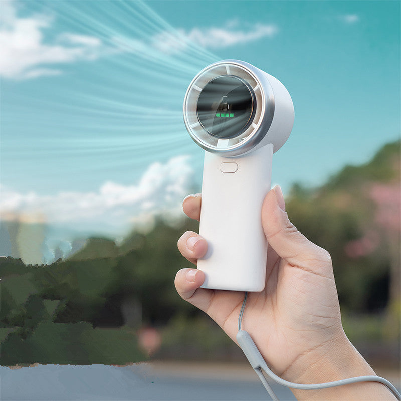 HEPU HP-F14 High-Speed Portable Fan – Intelligent Digital Display, Noise Reduction, and USB-C Charging