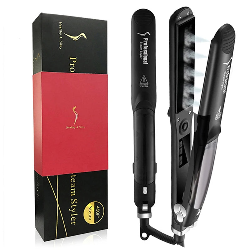 Professional Steam Styler: Healthy, Shiny Hair with Steam Technology