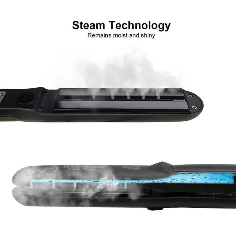 Professional Steam Styler: Healthy, Shiny Hair with Steam Technology