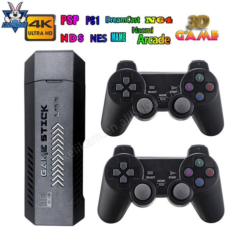 X2+ Game Stick 4K GD10 X2 Plus Retro Video Game Console HD 64GB 37000 Mini Classic Gaming Console For PSP/N64/PS1