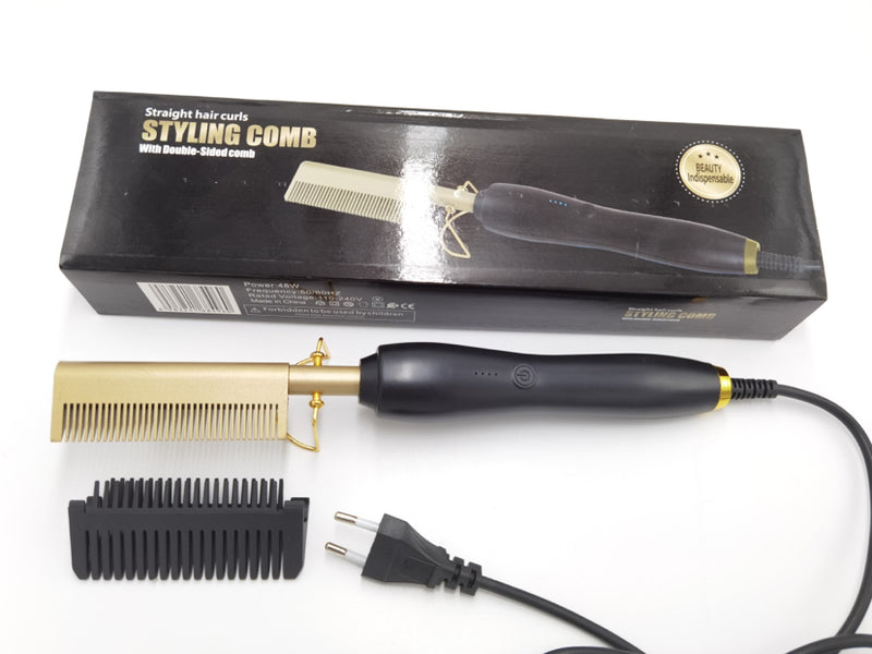 Electric Hot Hair Comb Men Beard Straightener