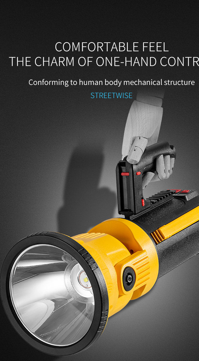 Rechargeable Multifunctional Searchlight with Powerful LED Light and USB Charging