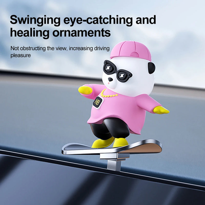 Cool Panda Car Dashboard Decoration - Add Fun to Your Ride