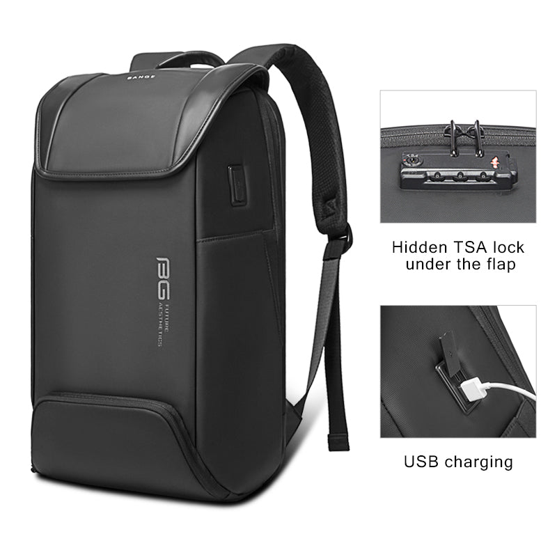 7276 backpack + USB 47*15*30cm 1.37kg Waterproof Anti Theft Laptop Backpack