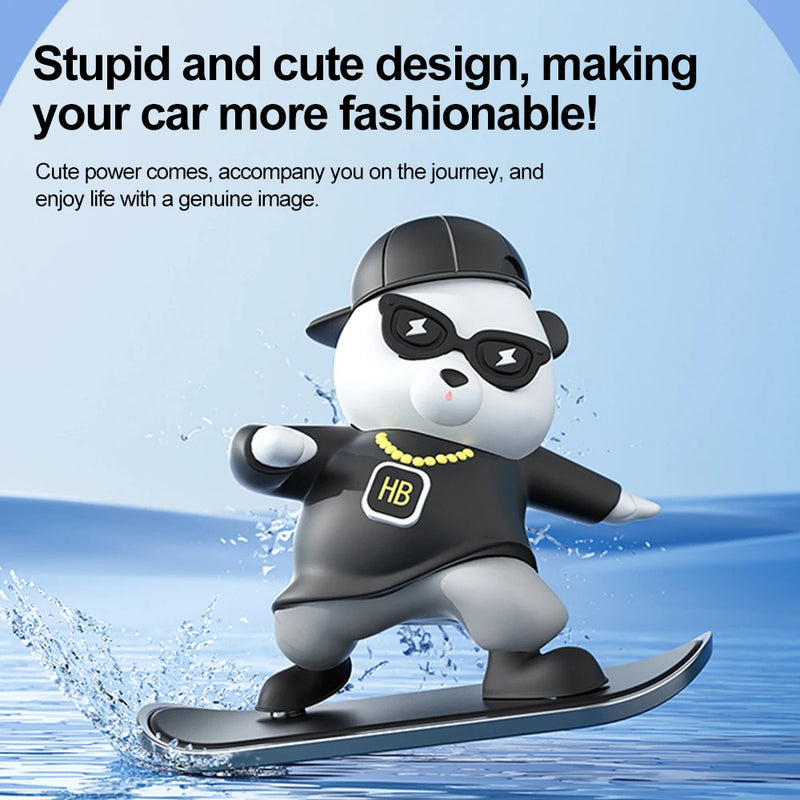 Cool Panda Car Dashboard Decoration - Add Fun to Your Ride