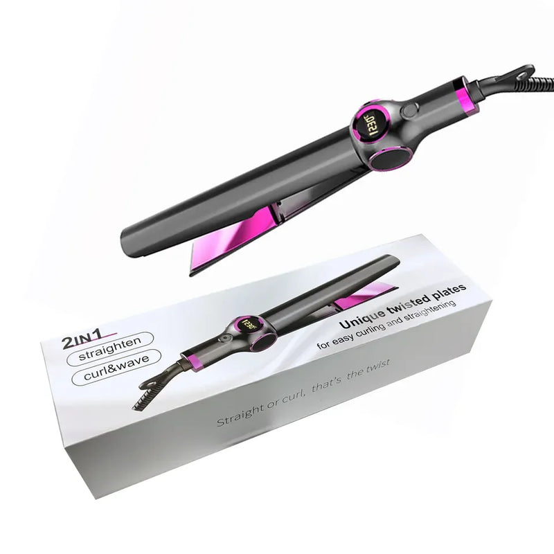 2-in-1 Hair Styler: Straighten, Curl, and Wave with Ease