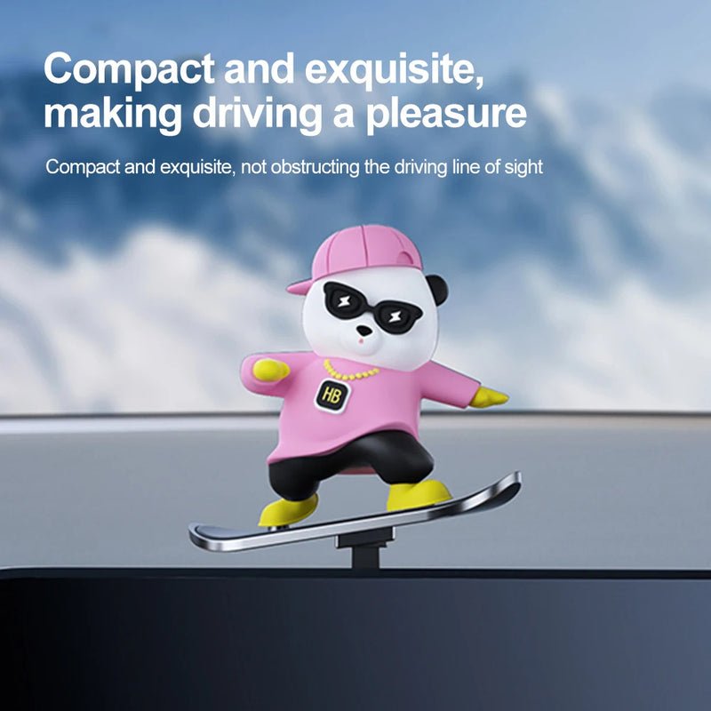 Cool Panda Car Dashboard Decoration - Add Fun to Your Ride