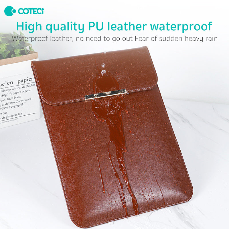 COCOTECI LEATHER LAPTOP BAG WITH HAND BAG