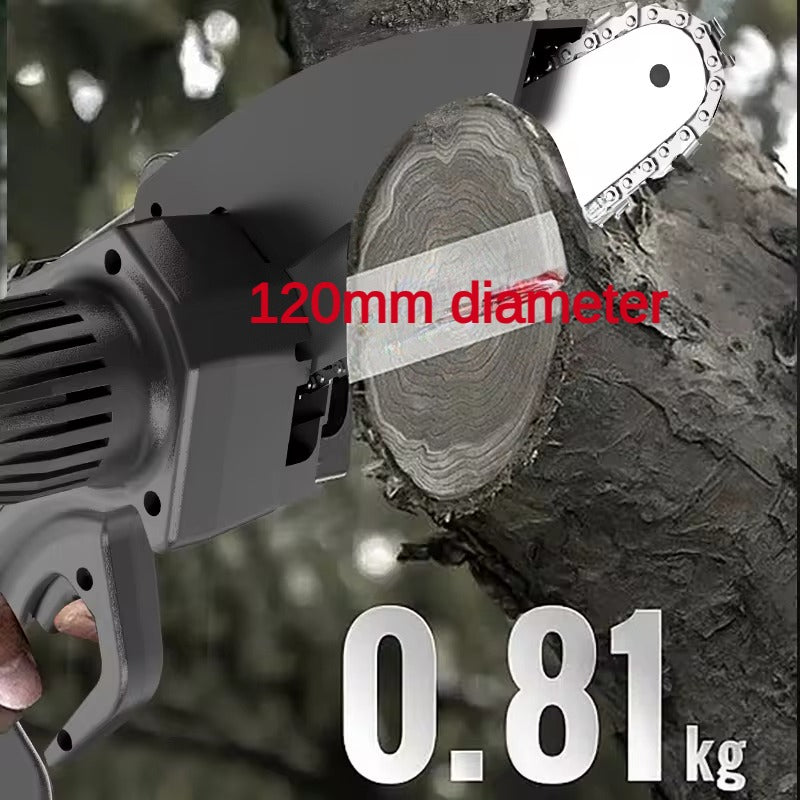 Mini Lithium Chainsaw Household Single-Handled Saw Logging Saw Cordless Pruning Electric Chainsaw