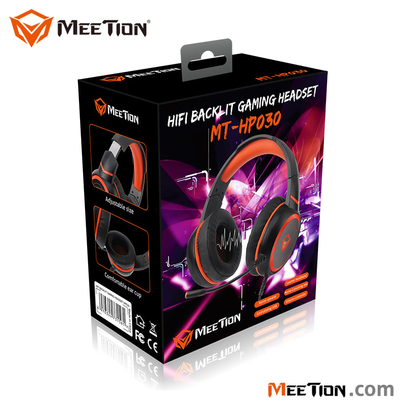 Meetion MT-HP030 HIFI Backlit Gaming Headset - Immerse Yourself in Sound