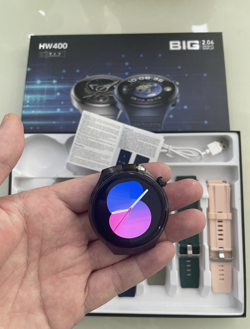 HW400 BIG Watch 4: Sleek Smartwatch with 2.06" Display