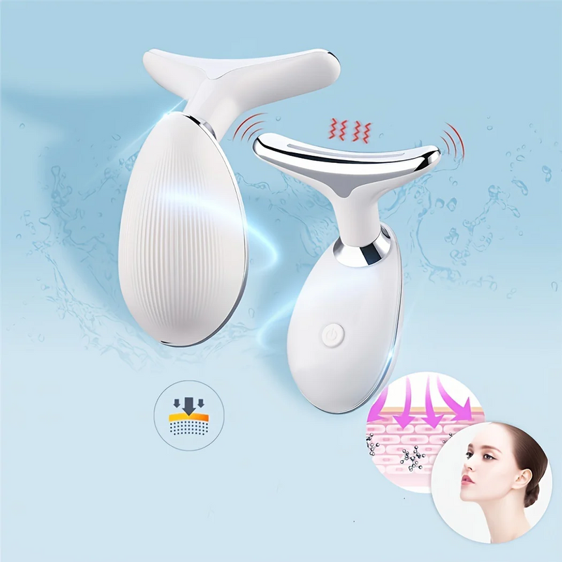 EMS Neck Lifting Massager Microcurrent Electric Neck Massager Wrinkle Remover Device Led Photon Therapy Skin Tightening Face