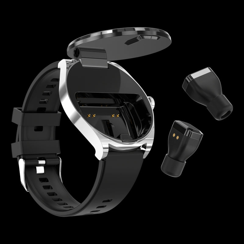 Nodizz WT02 Smartwatch | Super AMOLED Display, 3D Curved Design, Leather Strap, Bluetooth, Fitness Tracker