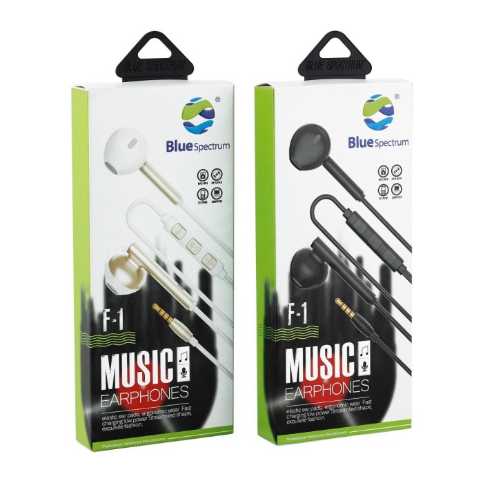 Blue Spectrum Music Earphones - Crystal Clear Sound, Comfortable Fit, Stylish Design