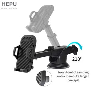 HEPU HP-J04: Versatile Car Phone Holder with 360° Rotation