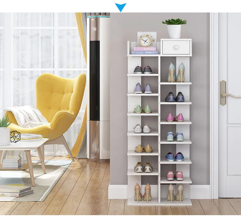 Vertical Shoe Rack: Space-Saving Storage Solution for Clutter-Free Entryways