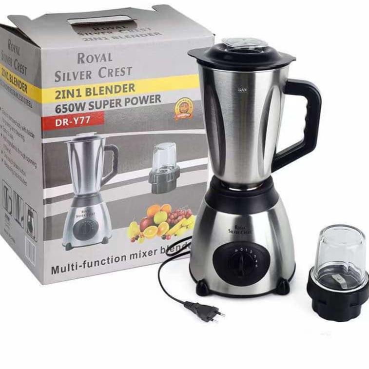 Powerful 650W 2-in-1 Blender - Royal Silver Crest DR-Y66