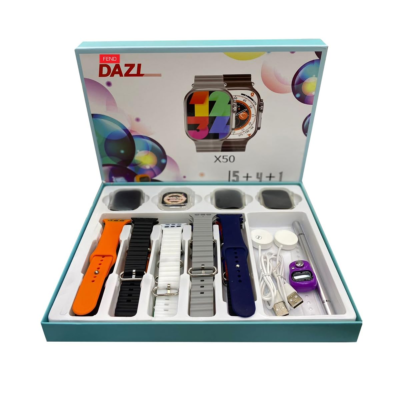 DAZL X50 Smartwatch Gift Set with Interchangeable Straps and Accessories