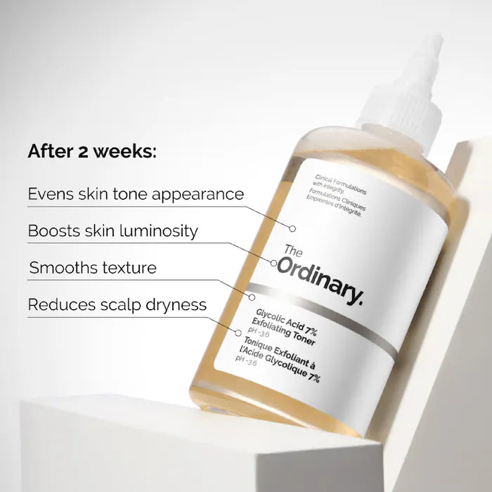 The Ordinary Glycolic Acid 7% Exfoliating Toner 240 ml - The Powder Room