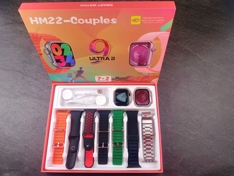 Versatile Smartwatch Bundle HM22 - Ultra 2 Series with Interchangeable Bands and Accessories