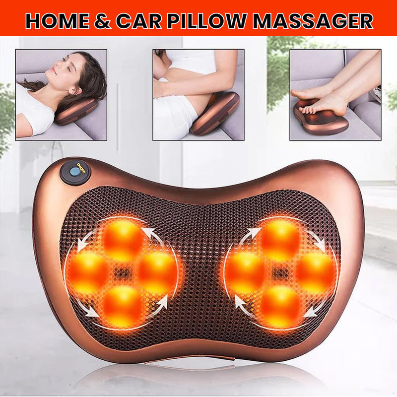 Home & Car Back Massage Pillow - Relieve Stress and Pain 12 Pieces