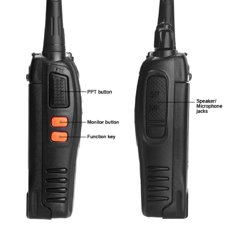 Walkie Talkie Two Way Radio PTT Headset Rubber Antenna UHF Education Game Interphone Wireless Communication