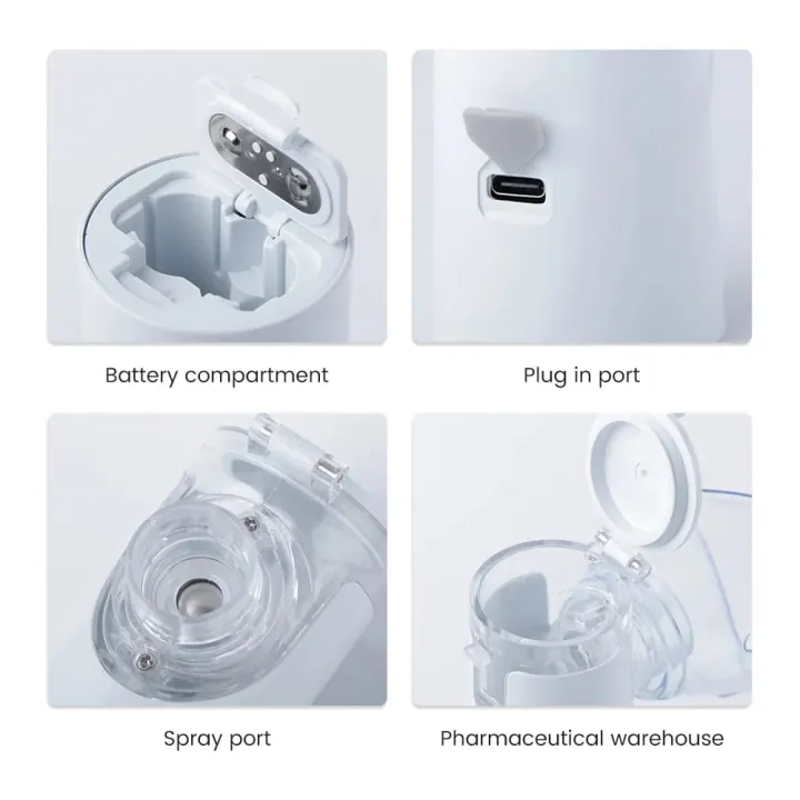 Premium Mesh Nebulizer Machine For kids and adults, Handheld, Mesh Technology Portable, Soundless, and Effective Respiratory Solution