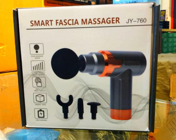 Smart Fascia Gun For Full Body Relaxation Fitness Massager & Pain Relief Machine - Deep Tissue Muscle Exercise Massager - Unisex Body Shaping Vibrate Device - Chargeable Cordless Handheld Fascia Massage