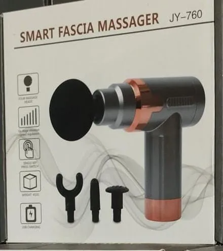 Smart Fascia Gun For Full Body Relaxation Fitness Massager & Pain Relief Machine - Deep Tissue Muscle Exercise Massager - Unisex Body Shaping Vibrate Device - Chargeable Cordless Handheld Fascia Massage