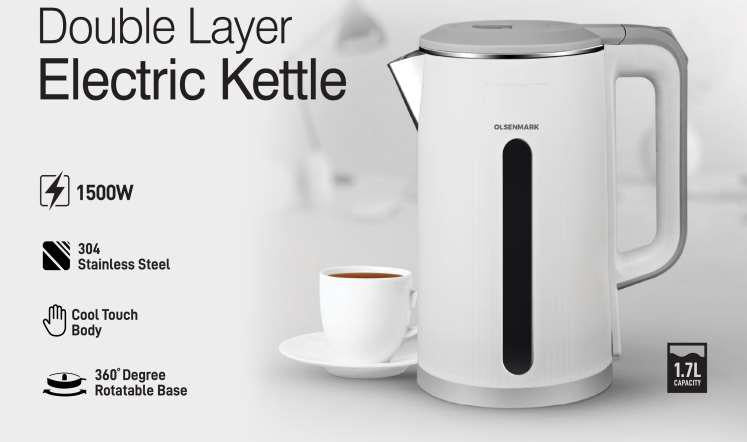 2.5L Electric Kettle/Double Layer 1x12