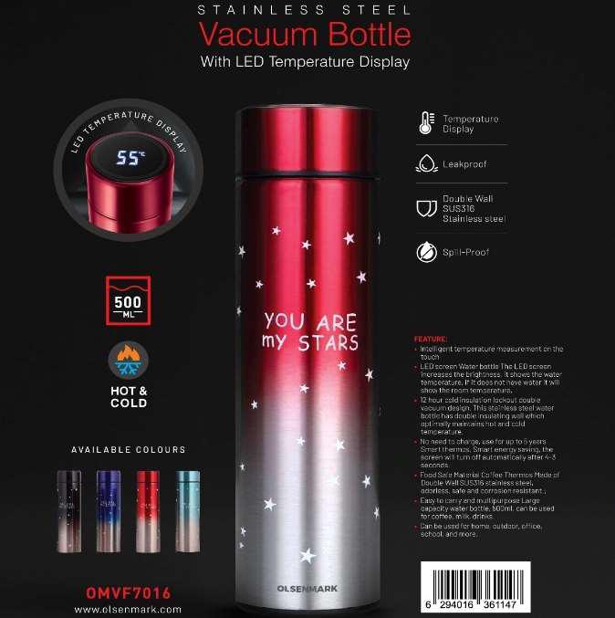 Stainless Steel Vaccm Bottle 1X50