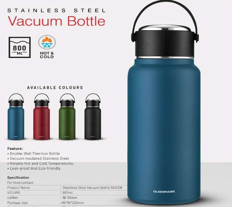 Stainless Steel Vaccm Bottle 1X40