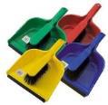 Dustpan and Brush Set - Rubber-Edged, Color-Coded, Premium Quality